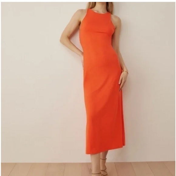 Reformation Dresses & Skirts - Reformation Mackenzie Orange Sleeveless Dress | Small